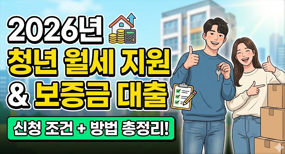 2026년 청년 월세 지원 및 주거 보증금 대출 신청 조건 방법 총정리