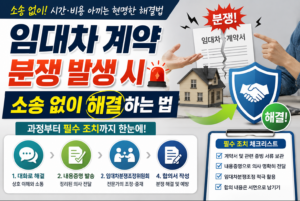 임대차 계약 분쟁 발생 시 소송 없이 해결하는 법과 필수 조치