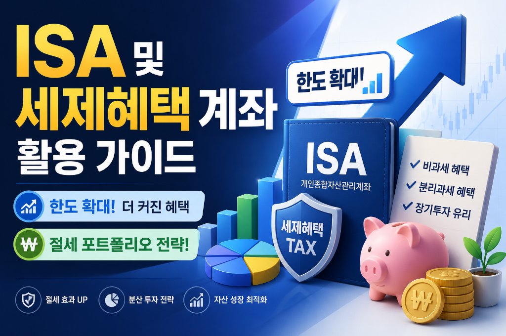 ISA 및 세제혜택 계좌 활용 가이드: 한도 확대와 절세 포트폴리오 전략