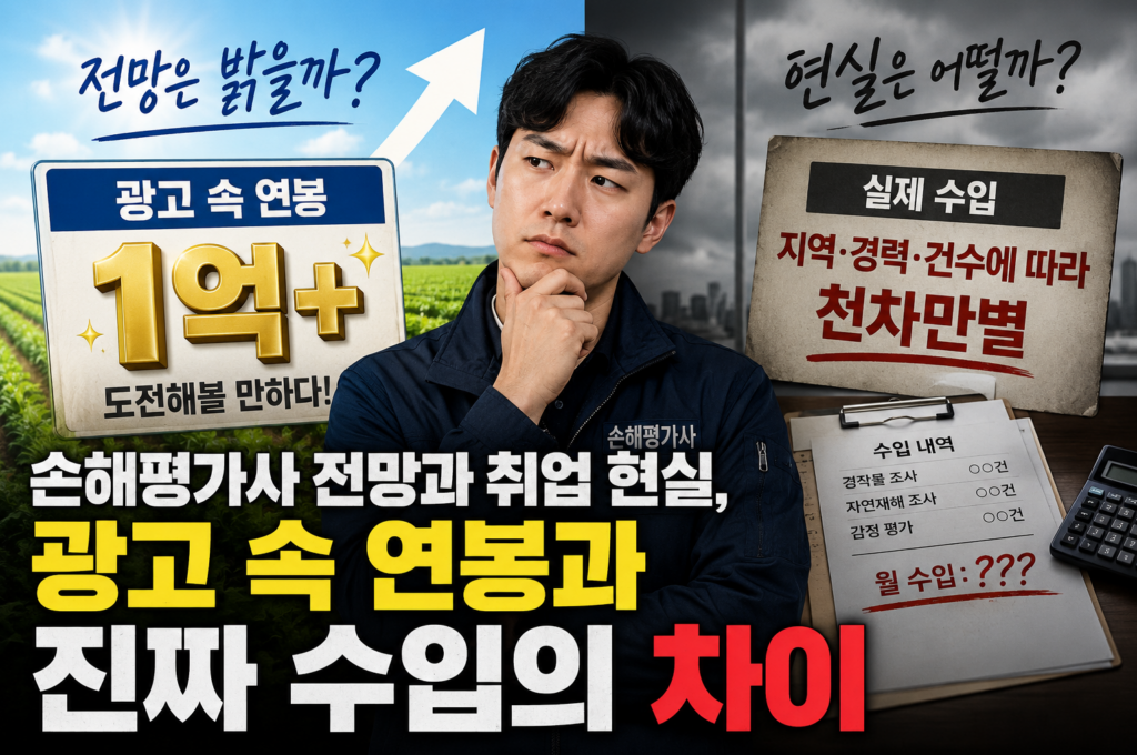 손해평가사 전망과 취업 현실, 광고 속 연봉과 진짜 수입의 차이
