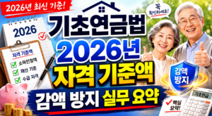 기초연금법 2026년 자격 기준액과 감액 방지 실무 요약