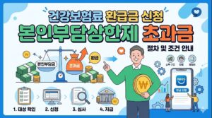 건강보험료 본인부담상한제 초과금액 환급 신청 절차 및 조건 안내