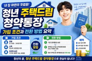 청년 주택드림 청약통장 가입 조건과 전환 방법 요약