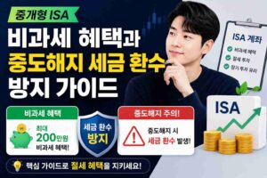 중개형 ISA 비과세 혜택과 중도해지 세금 환수 방지 가이드
