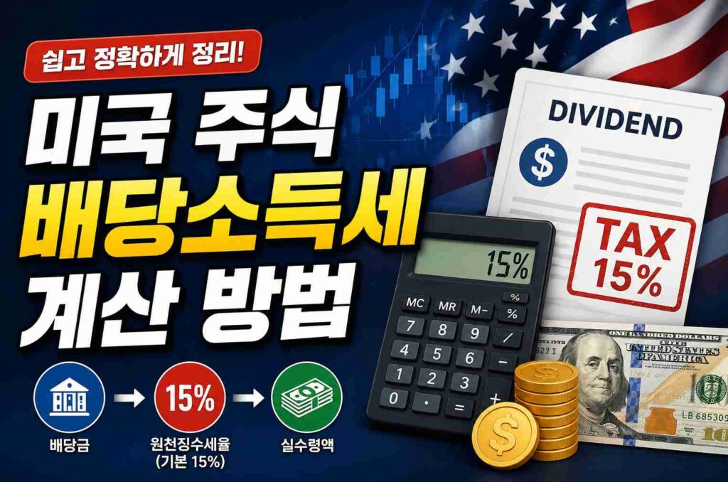미국 주식 배당소득세 계산 방법