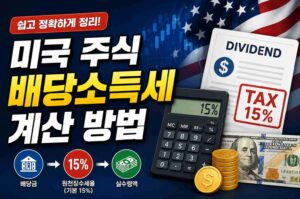 미국 주식 배당소득세 계산 방법