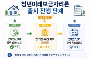 청년미래보금자리론 출시진행단계
